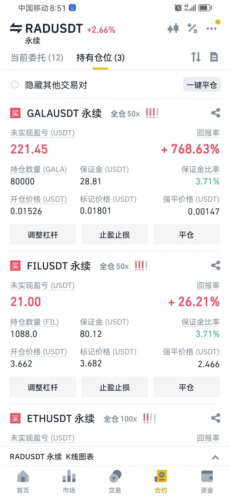 [300u帳戶]實(shí)時(shí),實(shí)盤(pán)持倉(cāng)一覽