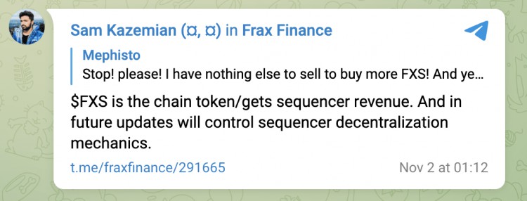 Fraxchain 測(cè)試網(wǎng)絡(luò)有望進(jìn)行 2024 年 1 月初上線