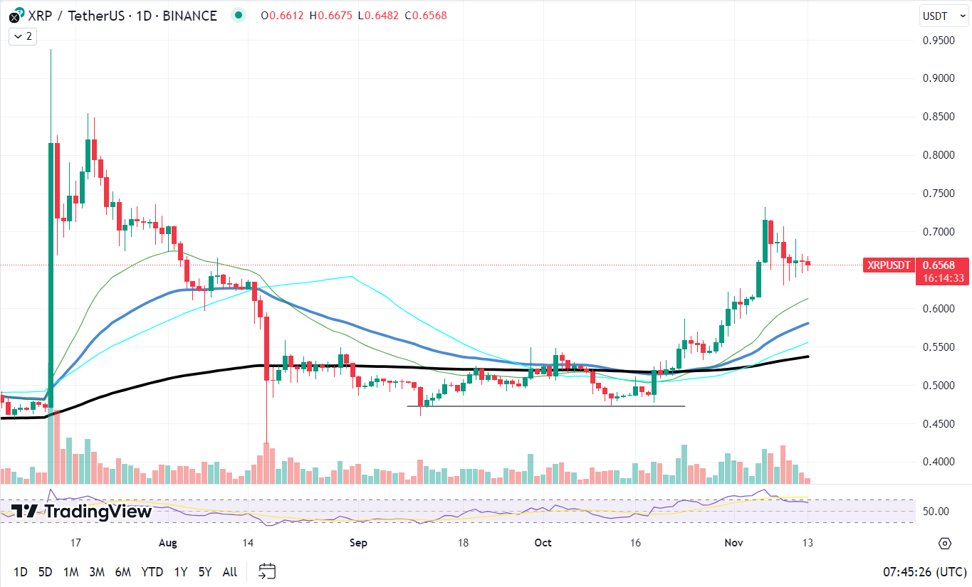 [Crypto360]別錯(cuò)過(guò)日線圖上的主要內(nèi)容 XRP 支撐位