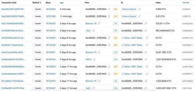 Hashkey相關(guān)的錢包下午又向幣安