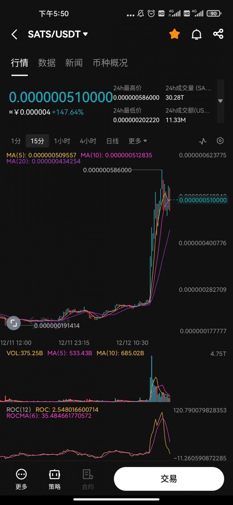 Binance上線1000SATS 1