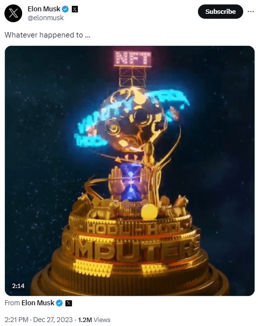 馬斯克剛剛發(fā)布一則罕見帖文！短短一小時突破120萬瀏覽量，他似乎暗示市場…...