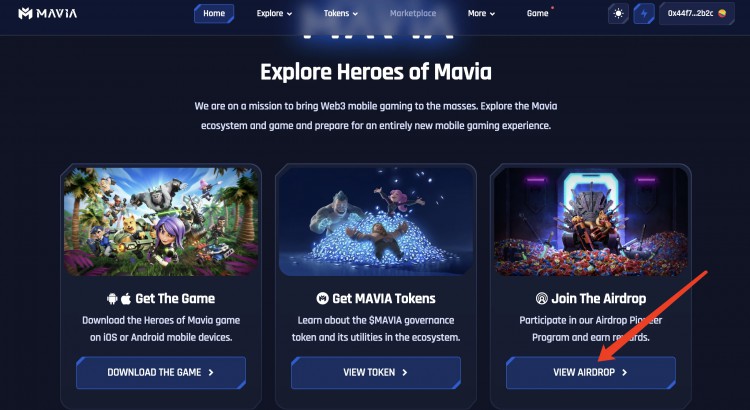 下載注冊(cè)就有空投？手把手帶你交互鏈游 Mavia「GameFi 獵手」