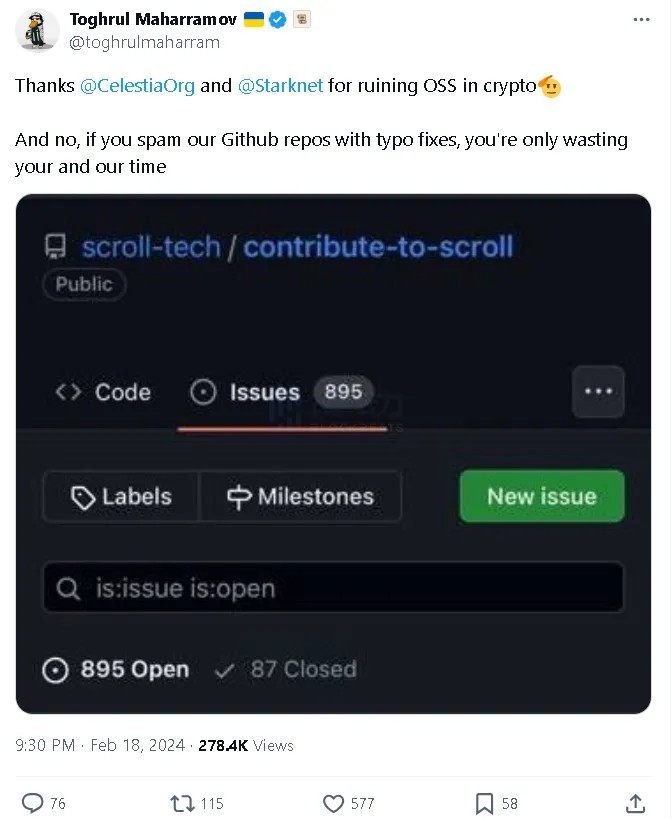 Scroll遭遇「新式女巫」，擼毛黨從鏈上卷到了Github