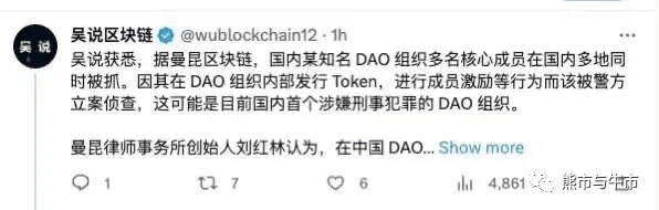 幣圈首個(gè)DAO組織被警方端了