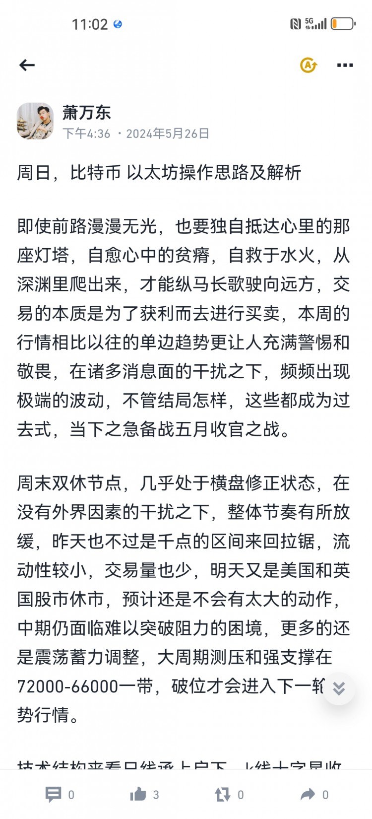 [蕭萬(wàn)東]彈上漲  下跌