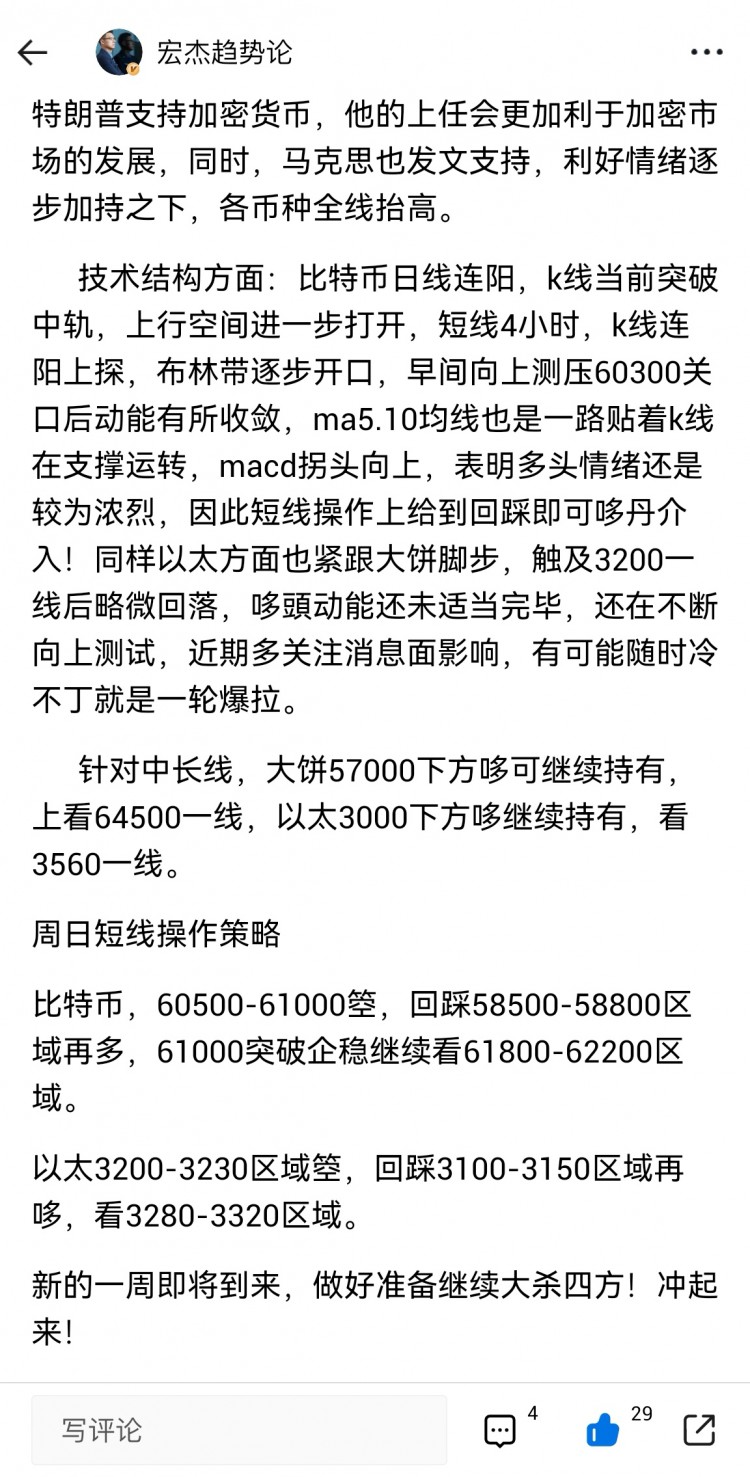 [宏杰趨勢(shì)論]比特幣價(jià)格直線突破多重壓力位      