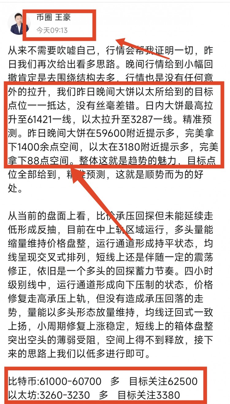 [幣圈王豪]晚間比特幣以太坊操作思路以及策略分析給到的