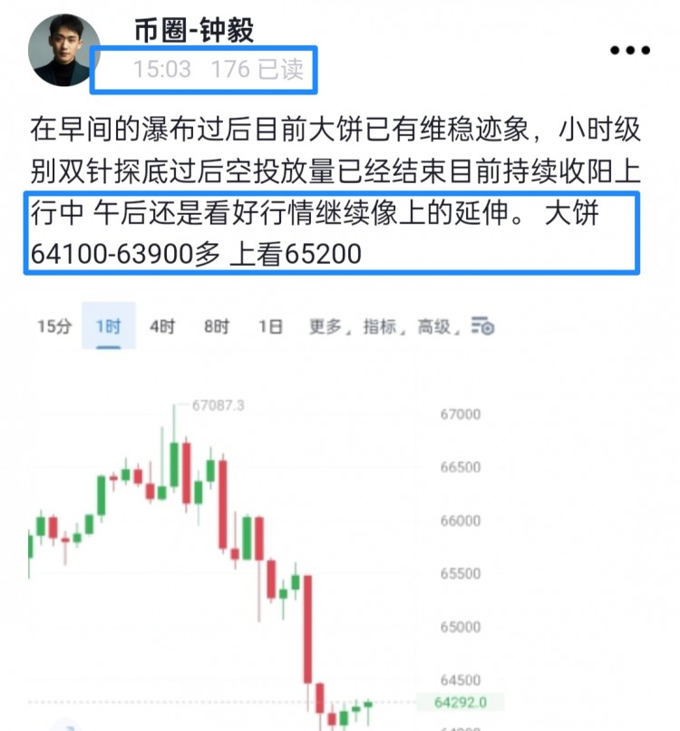 [幣圈鐘毅]周四行情波動 看好暴富機(jī)會 定位關(guān)鍵