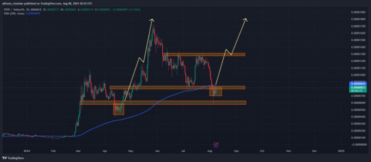 PEPE 價(jià)格可能飆升 50%，值得關(guān)注的關(guān)鍵因素